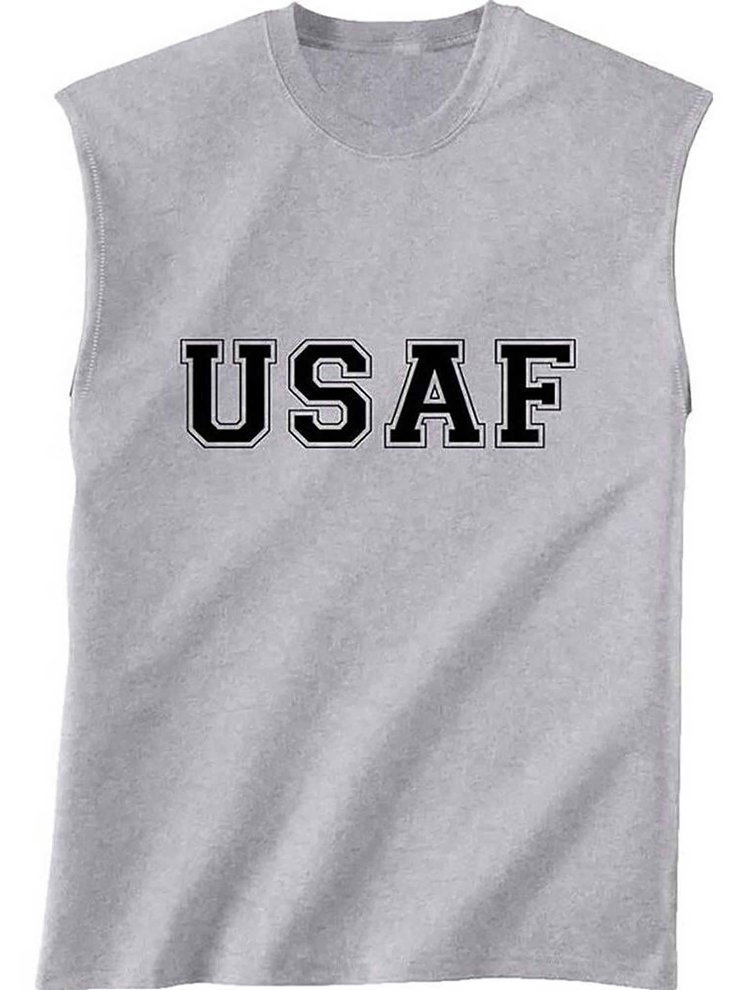USAF Air Force Sleeveless T-Shirt in gray